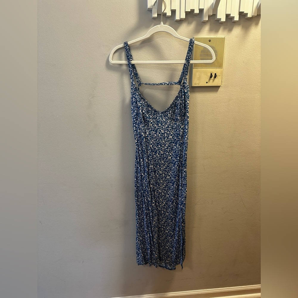 Princess Polly Georgia Floral Blue Midi Dress